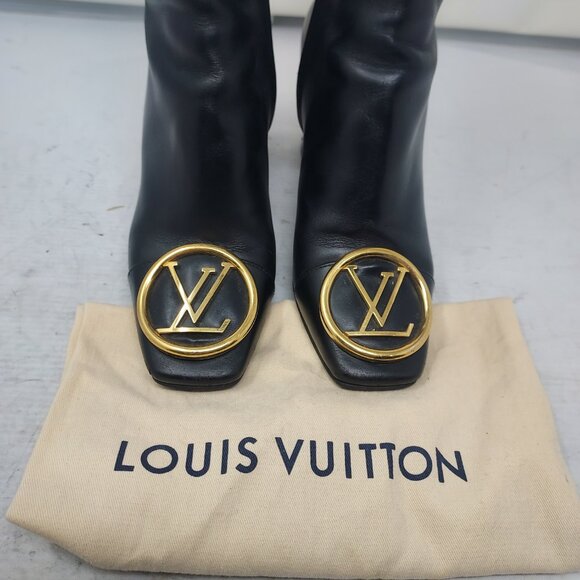 Louis Vuitton LV Madeleine Black Leather Ankle Boot - Picture 4 of 14